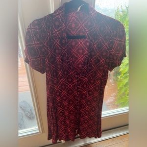 Free people collared mini dress